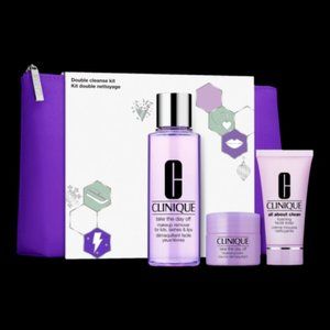 Clinique Double Cleanse Kit ($49.00 Value) ~ Take the Day off, facial soap, balm